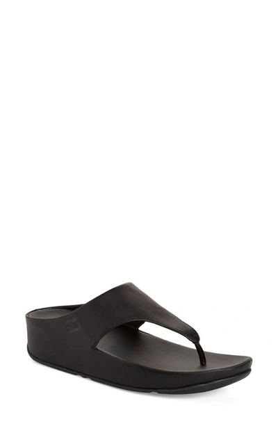 Fitflop Lulu Flip Flop In All Black