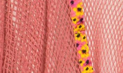 Shop Steve Madden Open Weave Topper In Pink