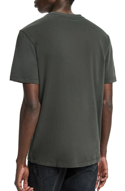 Shop Allsaints Brace Tonic Slim Fit Cotton T-shirt In Shaded Green