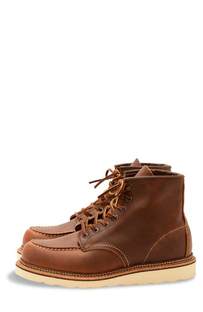 Shop Red Wing 1907 Classic Moc Boot In Copper Brown- 1907