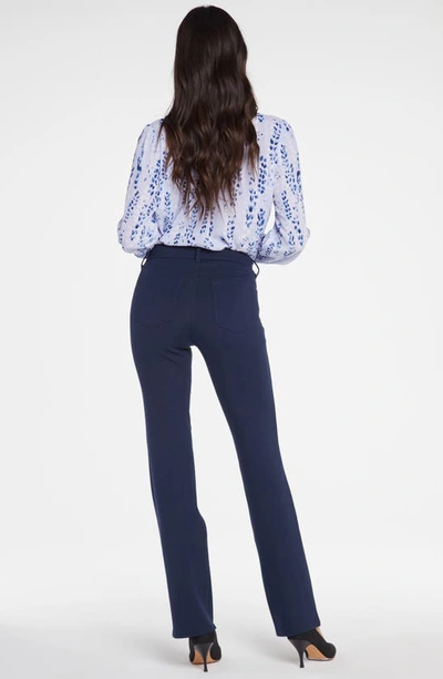 Shop Nydj Sculpt-her™ Marilyn Straight Leg Pants In Oxford Navy