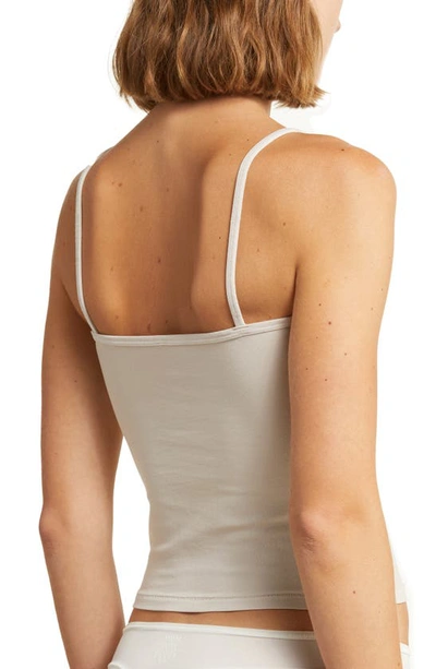 Shop Skims Square Neck Camisole In Stone