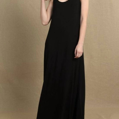 Shop Molly Bracken Long Maxi Dress In Black