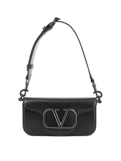 Shop Valentino Garavani "mini Locò" Crossbody Bag In Black