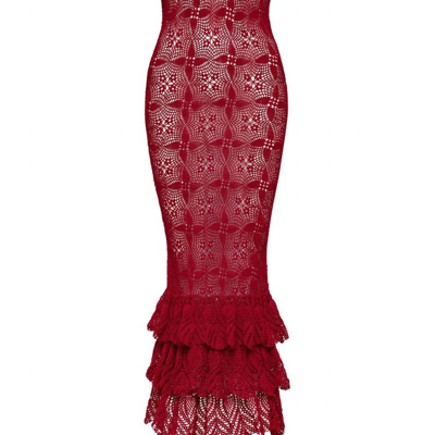 Shop Carolina K Women's Ali Crochet Dress In Red