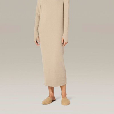 Shop Enza Costa Sweater Knit Slouch Dress In Brown