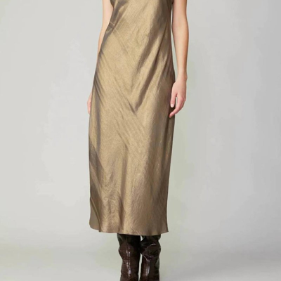 Shop Current Air Noelle Cami Dress In Gold