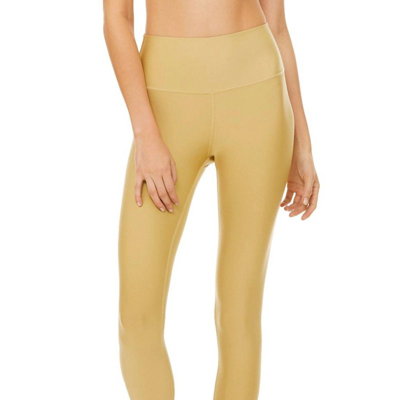Shop Alo Yoga High Waisted Air Lift Legging In Yellow