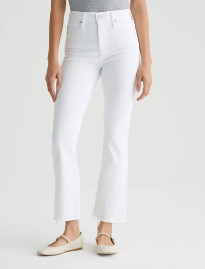 Shop Ag Farrah Boot Crop Jean In Modern White In Multi