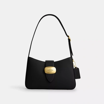 Shop Coach Outlet Eliza Shoulder Bag In Black