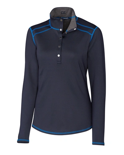 CUTTER & BUCK LADIES' EVERGREEN REVERSIBLE OVERKNIT JACKET 