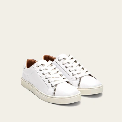 Shop Frye Sindy Moto Low Sneaker In White