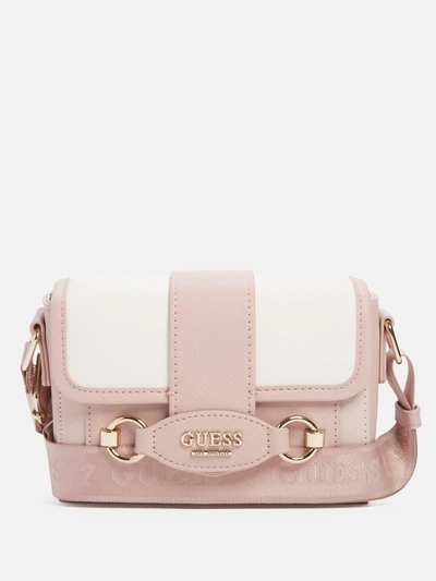 Shop Guess Factory Genelle Crossbody In Pink