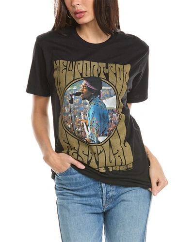 Shop Goodie Two Sleeves Jimi Hendrix T-shirt In Black