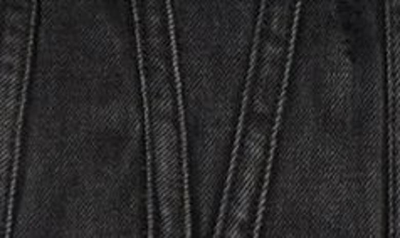 Shop Amiri Ma Distressed Denim Trucker Jacket In Faded Black