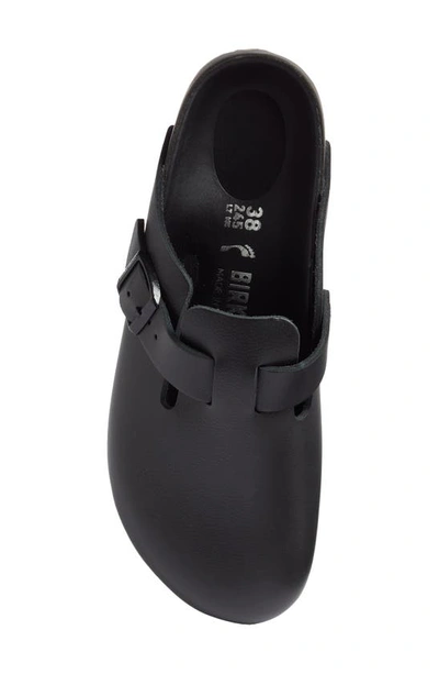 Birkenstock Sandals With Buckle Strap And Open Back In Black