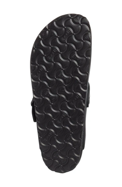 Birkenstock Sandals With Buckle Strap And Open Back In Black