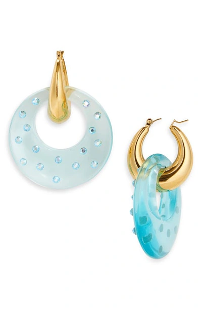 Shop Isshi Marine Hoop Earrings In Azul