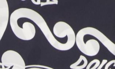 Dolce & Gabbana Dolce&gabbana Silk Bermuda With Navy Print In Blue