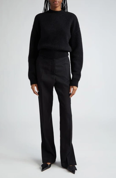 Shop Jacquemus La Maille Logo Jacquard Alpaca & Merino Wool Blend Sweater In Black