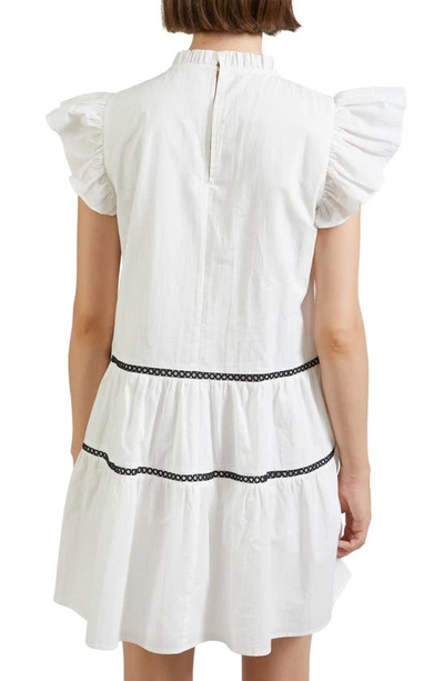 Shop En Saison Tiered Cotton Babydoll Dress In White