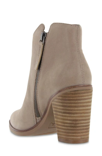 Mia Erik Womens Leather Casual Ankle Boots In Stone