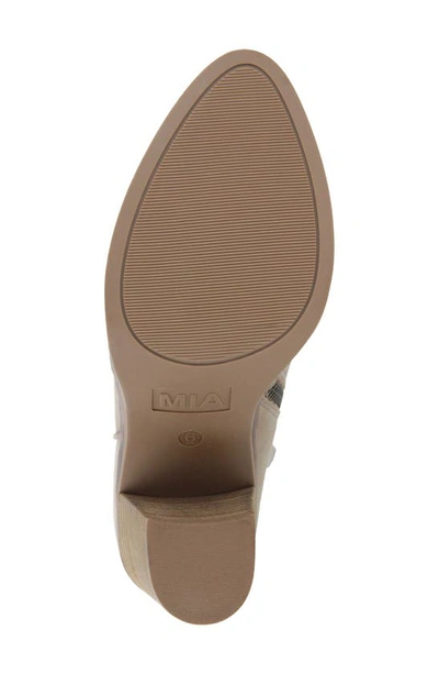 Mia Erik Womens Leather Casual Ankle Boots In Stone