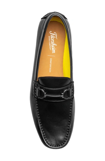 Shop Florsheim Motor Moc Toe Bit Driving Loafer In Black