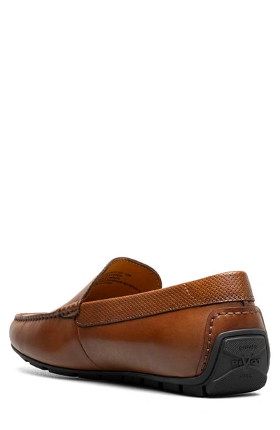 Shop Florsheim Motor Moc Toe Venetian Driving Loafer In Cognac