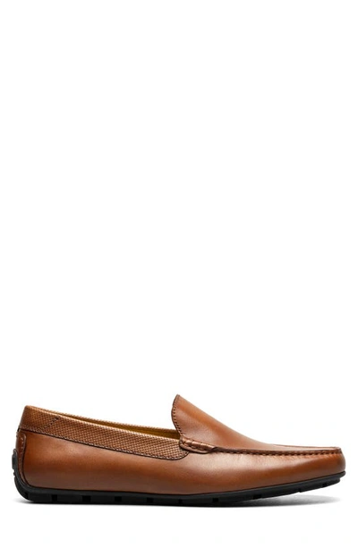 Shop Florsheim Motor Moc Toe Venetian Driving Loafer In Cognac