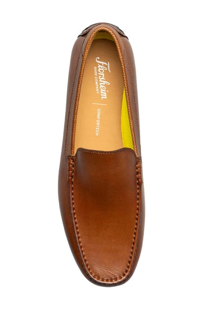 Shop Florsheim Motor Moc Toe Venetian Driving Loafer In Cognac