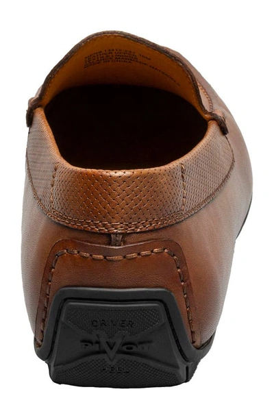 Shop Florsheim Motor Moc Toe Venetian Driving Loafer In Cognac