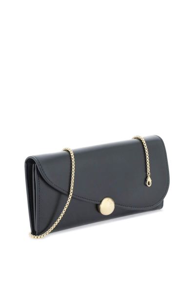 Shop Ferragamo Mini Crossbody Bag With Asymmetrical Flap In Black