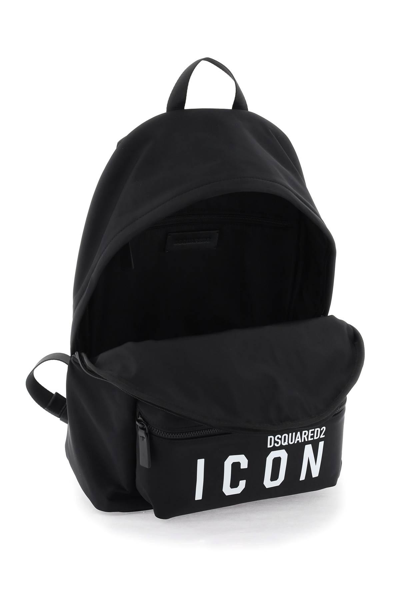 Shop Dsquared2 Icon Nylon Backpack In Black