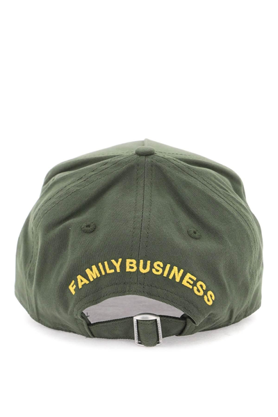 Shop Dsquared2 Baseball Cap With Logoed Patch In Khaki