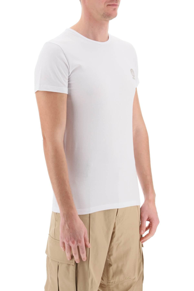 Shop Versace Medusa Underwear T-shirt Bi-pack In White