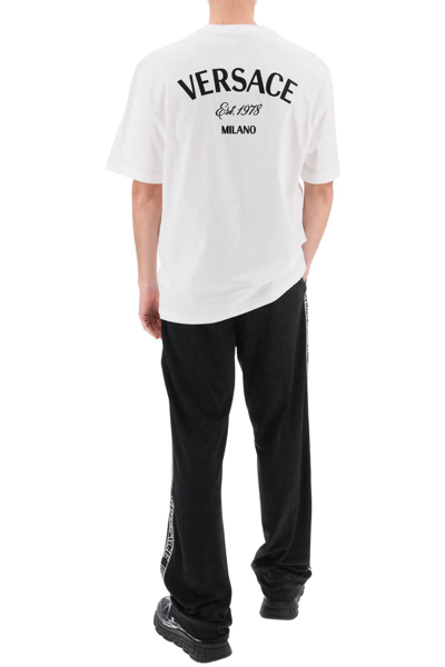 Versace T-shirt With Logo In White