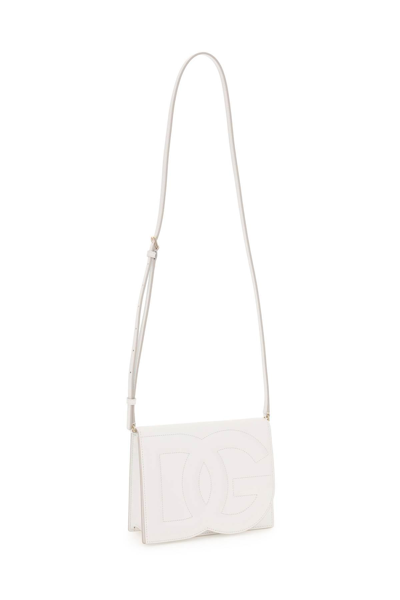 Shop Dolce & Gabbana Dg Logo Crossbody Bag In White