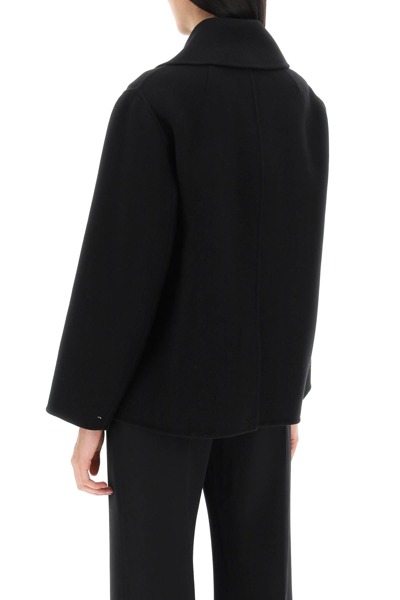 Shop 's Max Mara Margot Double-breated Wool Peacoat In Blue