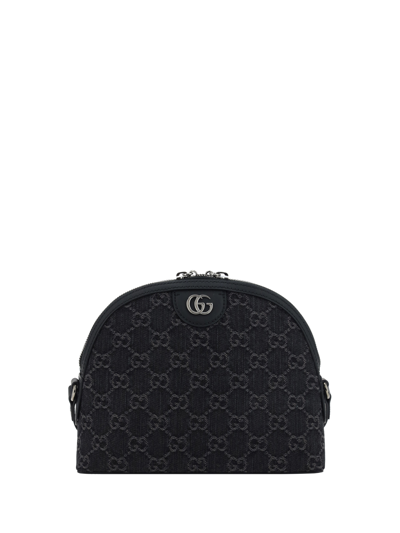Shop Gucci Shoulder Bag In Black/grey