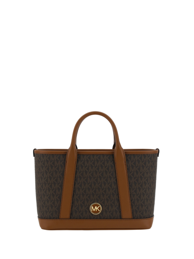Shop Michael Kors Luisa Handbag In Brn/luggage