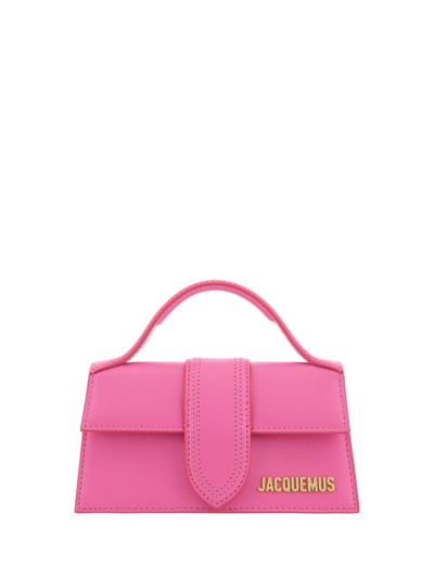 Shop Jacquemus Le Bambino Handbag In Neon Pink