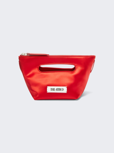 Shop Attico Via Dei Giardini Tote Bag In Vibrant Red