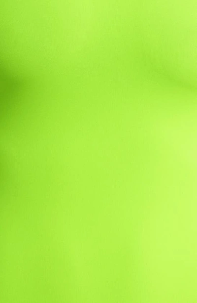 Skims Fits Everybody High Neck Bodysuit In Green Highlighter