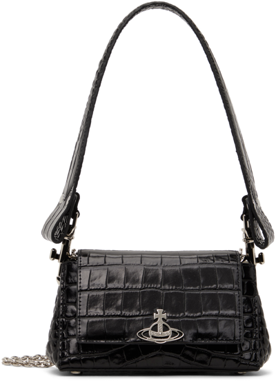 Shop Vivienne Westwood Black Hazel Small Bag In N401 Black