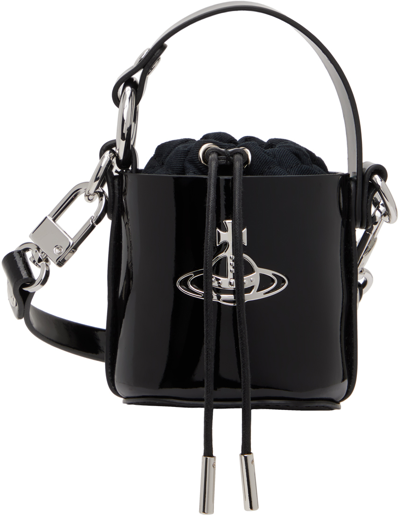 Shop Vivienne Westwood Black Mini Daisy Bag In N403 Black