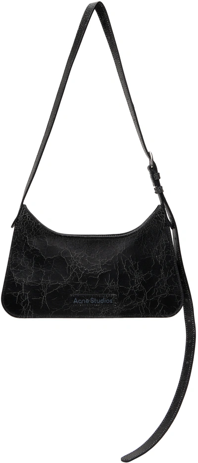 Shop Acne Studios Black Platt Mini Shoulder Bag In 900 Black
