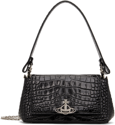 Shop Vivienne Westwood Black Hazel Medium Bag In N401 Black