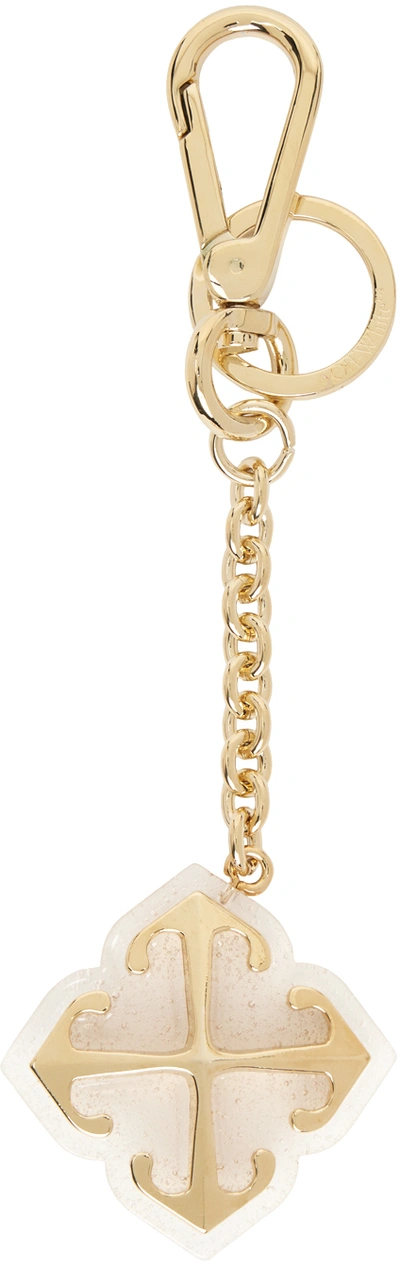 Shop Off-white Gold Jitney Charm Keychain