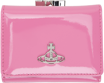 Shop Vivienne Westwood Pink Small Frame Wallet In G406 Pink